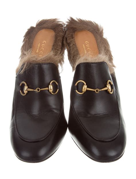 gucci black mules womens|gucci velvet mules with fur.